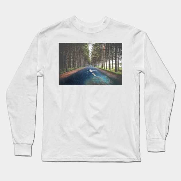 FOREST RIVER Long Sleeve T-Shirt by deificusArt